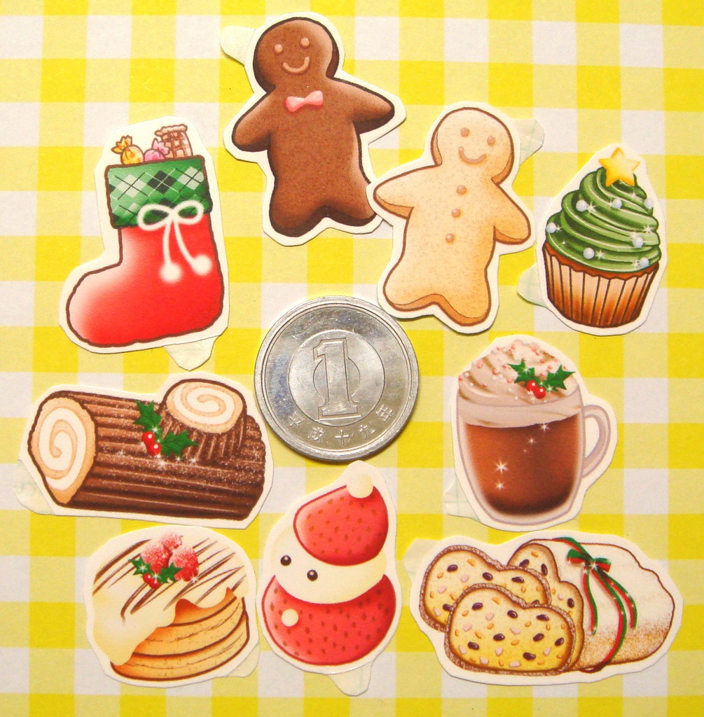 クリスマススイーツ☆フレークシール