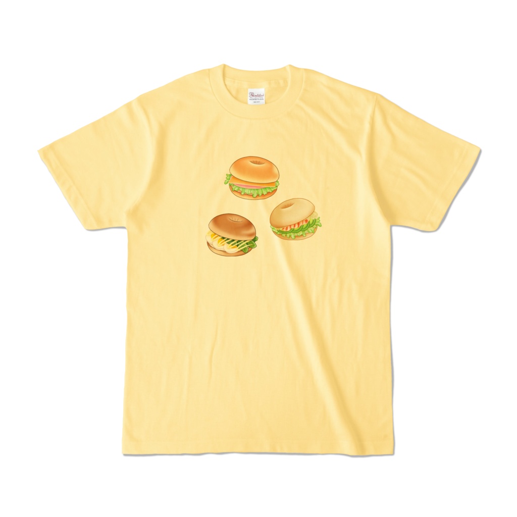 お食事ベーグル！カラーTシャツ