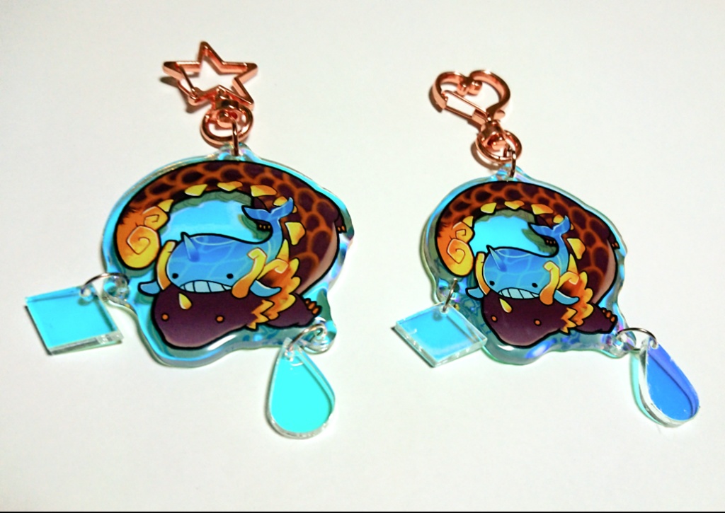 【同人】モラクス&空鯨アクリルキーホルダー