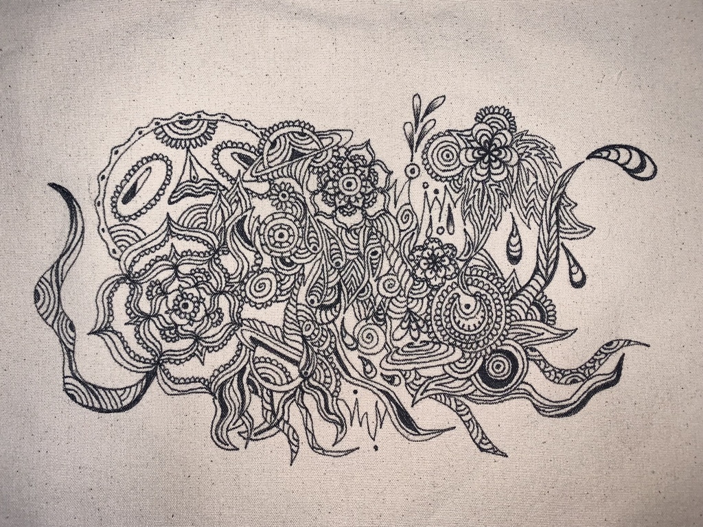 手描きサコッシュ