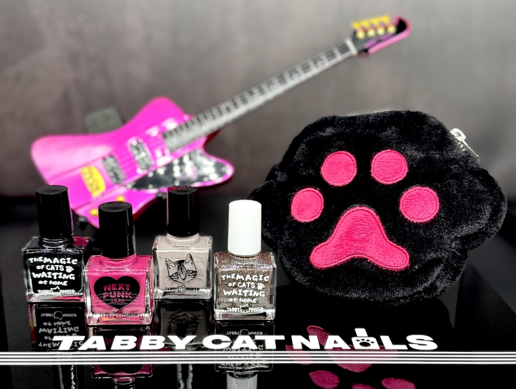 TABBY CAT NAILS　4本＋TCPポーチセット【送料込】