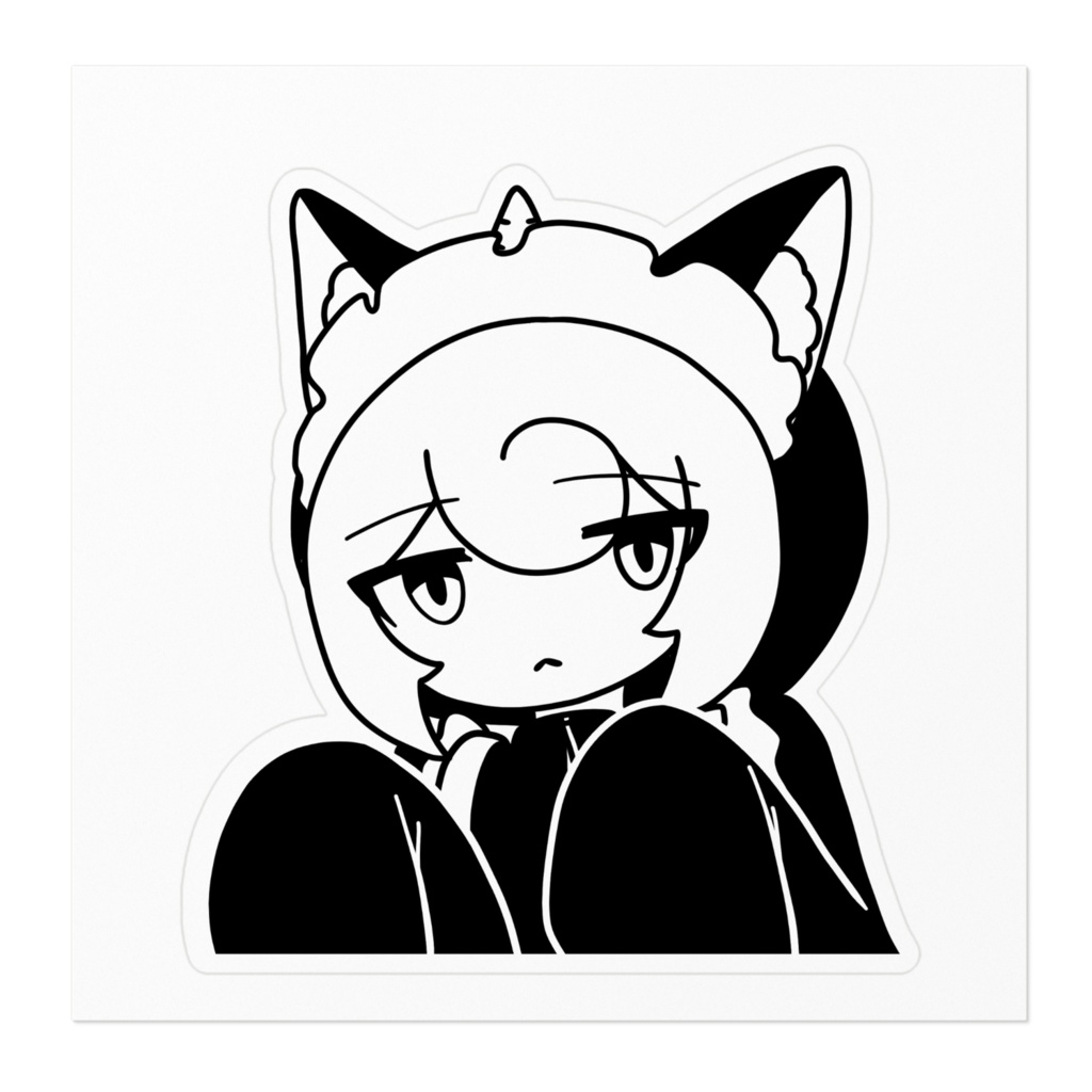猫耳メイド透川のステッカー