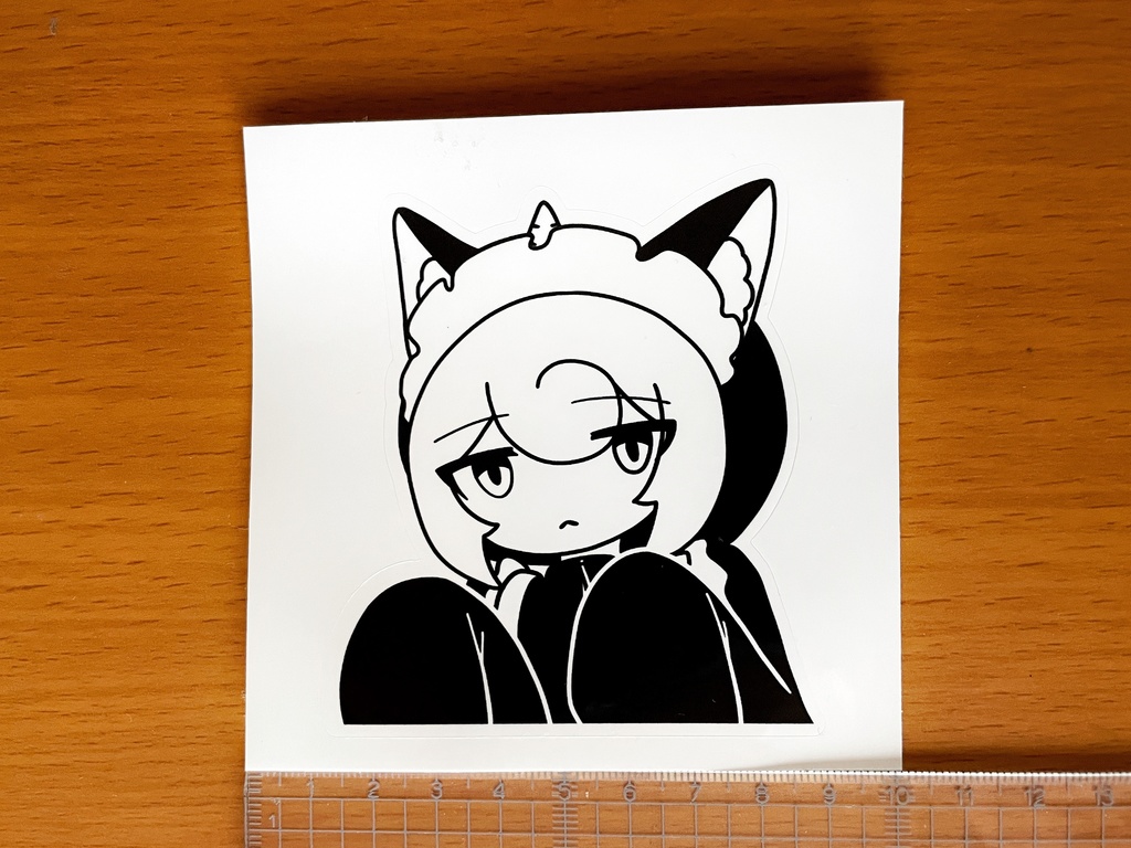 猫耳メイド透川のステッカー