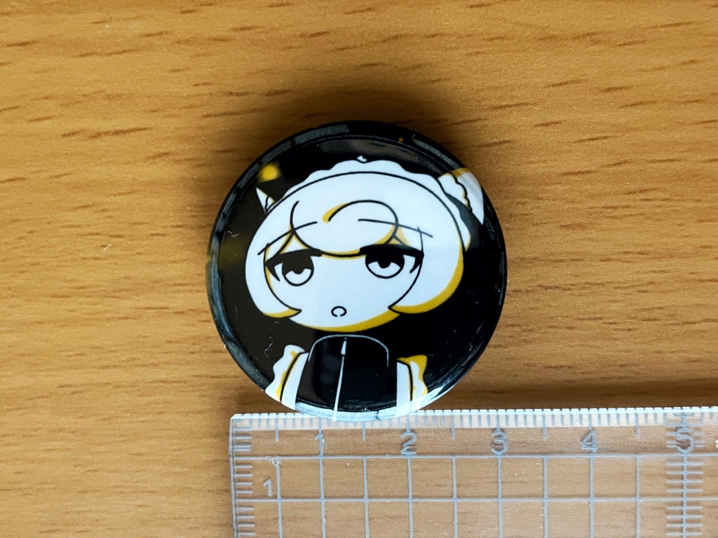 猫耳メイド透川の缶バッジ