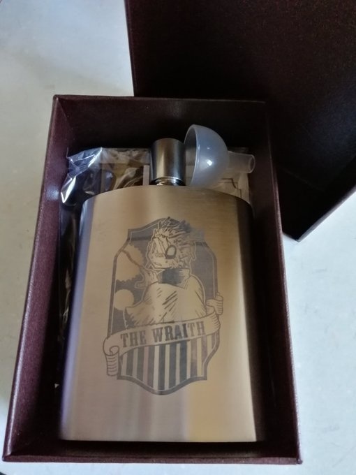 ステンレス ウィスキーボトル100ml(シェイプ/レイス)