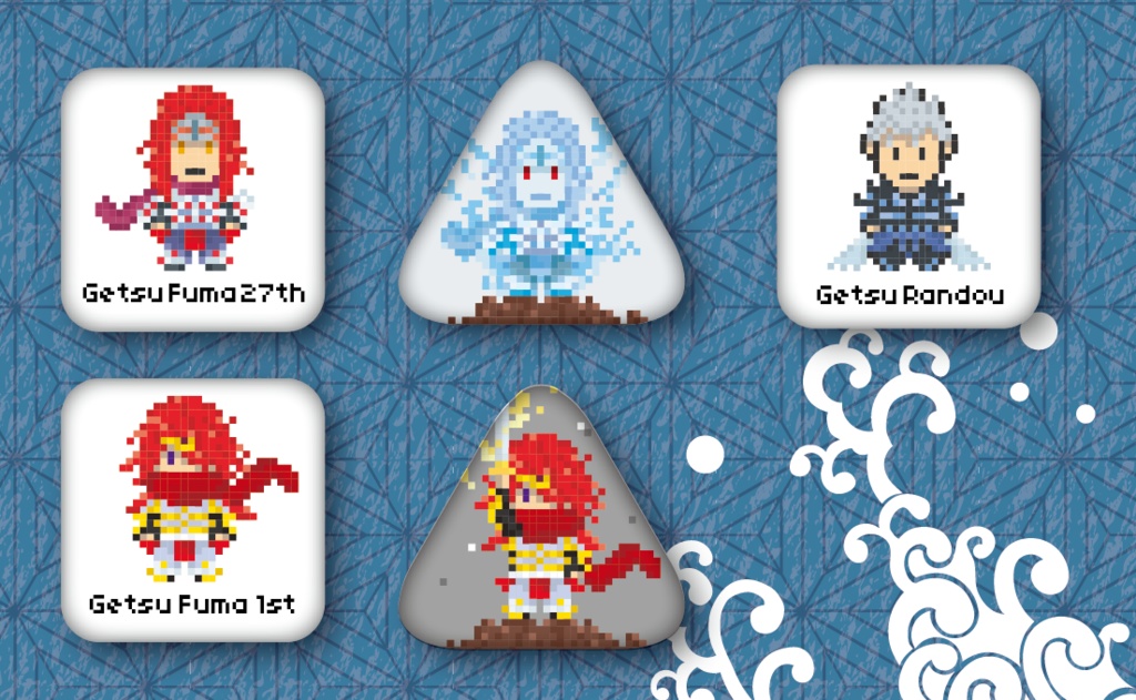 月風魔UMドットバッチセット