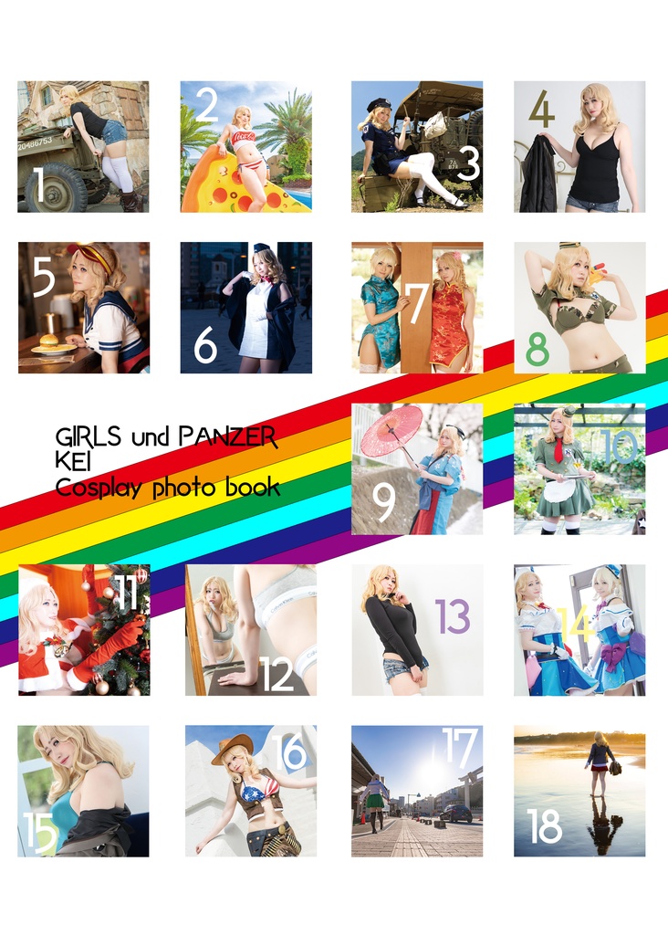 ガルパン/ケイ/コスプレ写真集「colorful clothes」