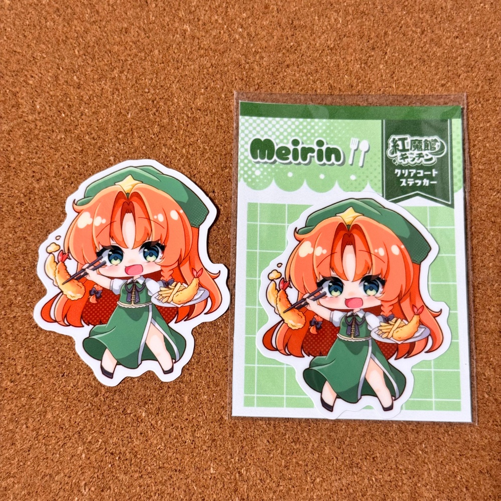 クリアコートステッカー 紅 美鈴