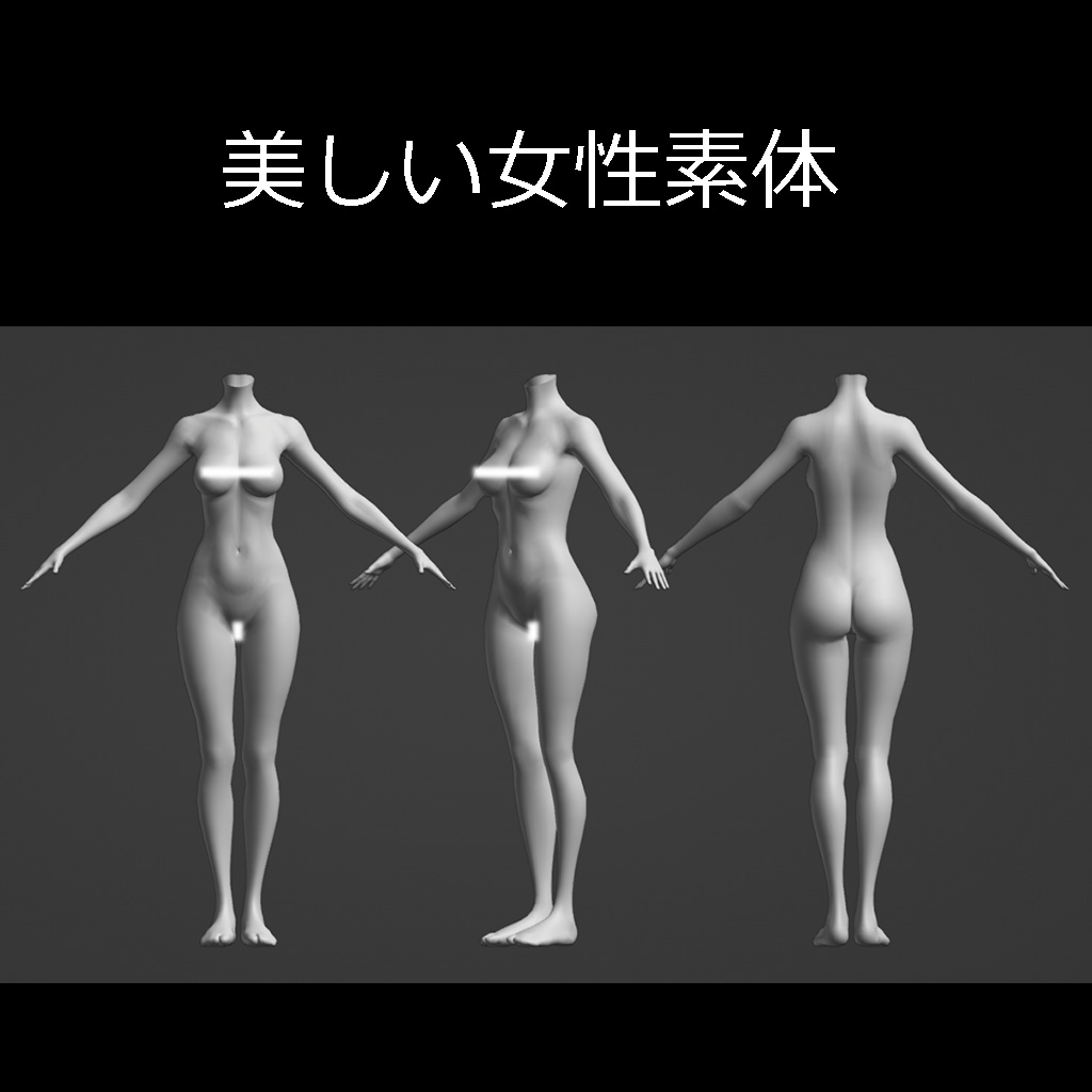 美しい女性素体