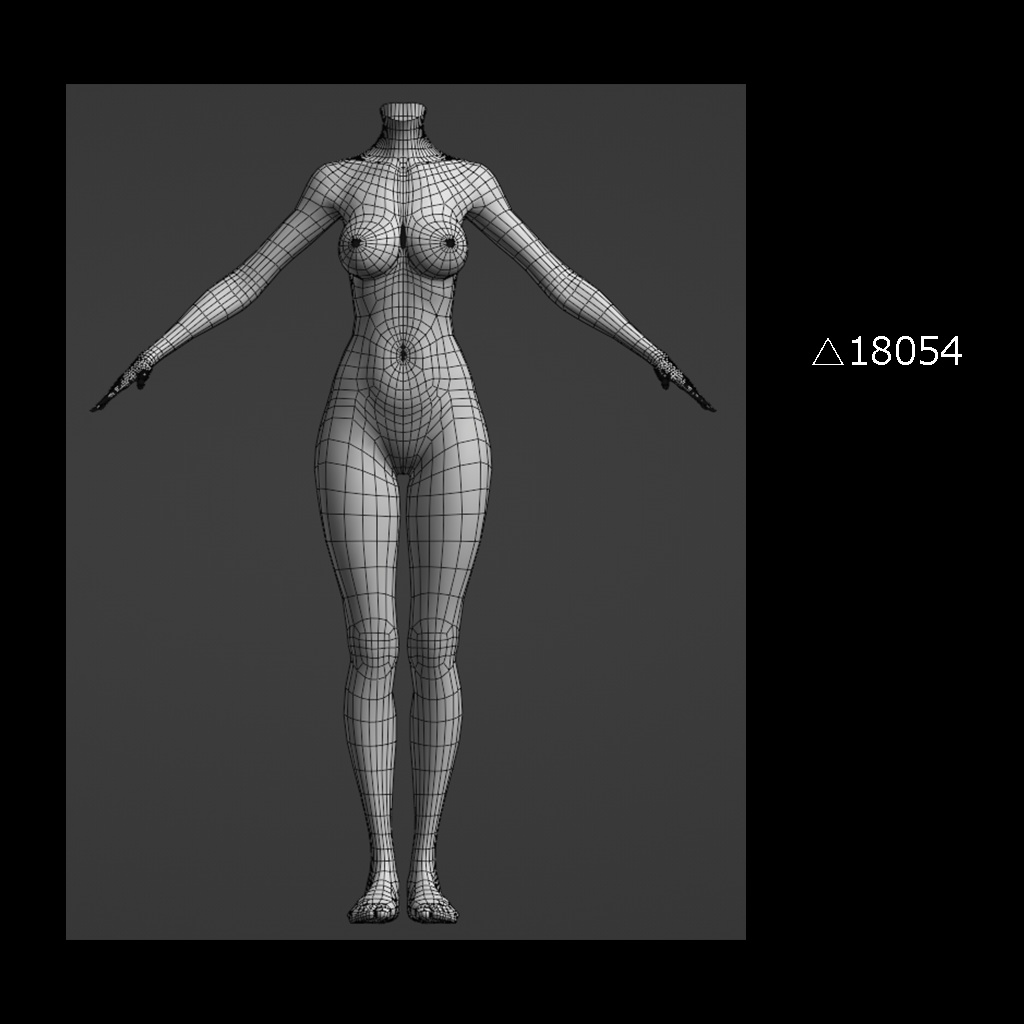 美しい女性素体