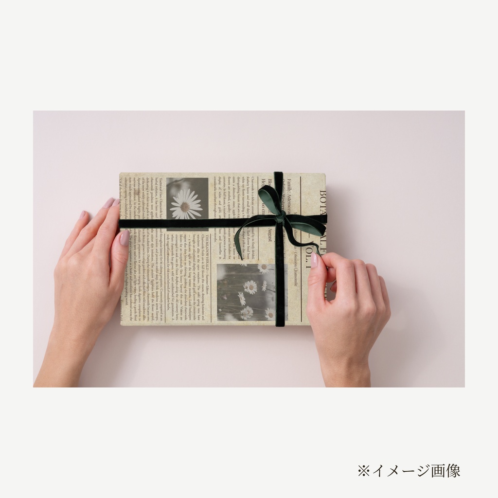 ラッピングペーパー カモミール【ベージュ】