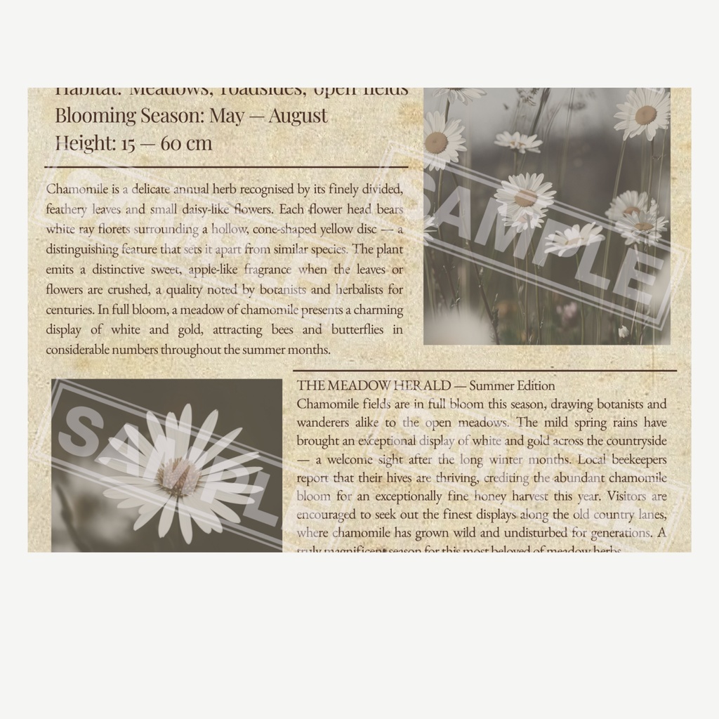 ラッピングペーパー カモミール【ベージュ】