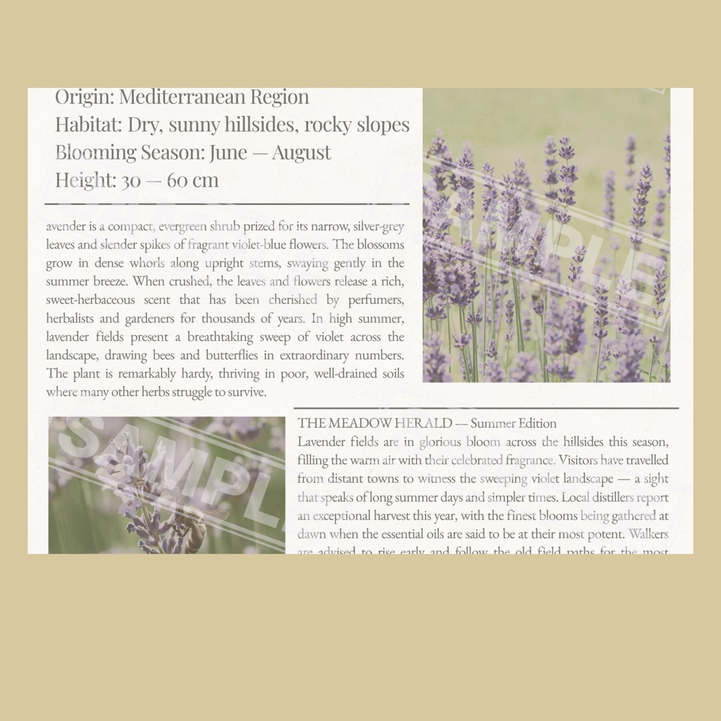 ラッピングペーパー ラベンダー【白】