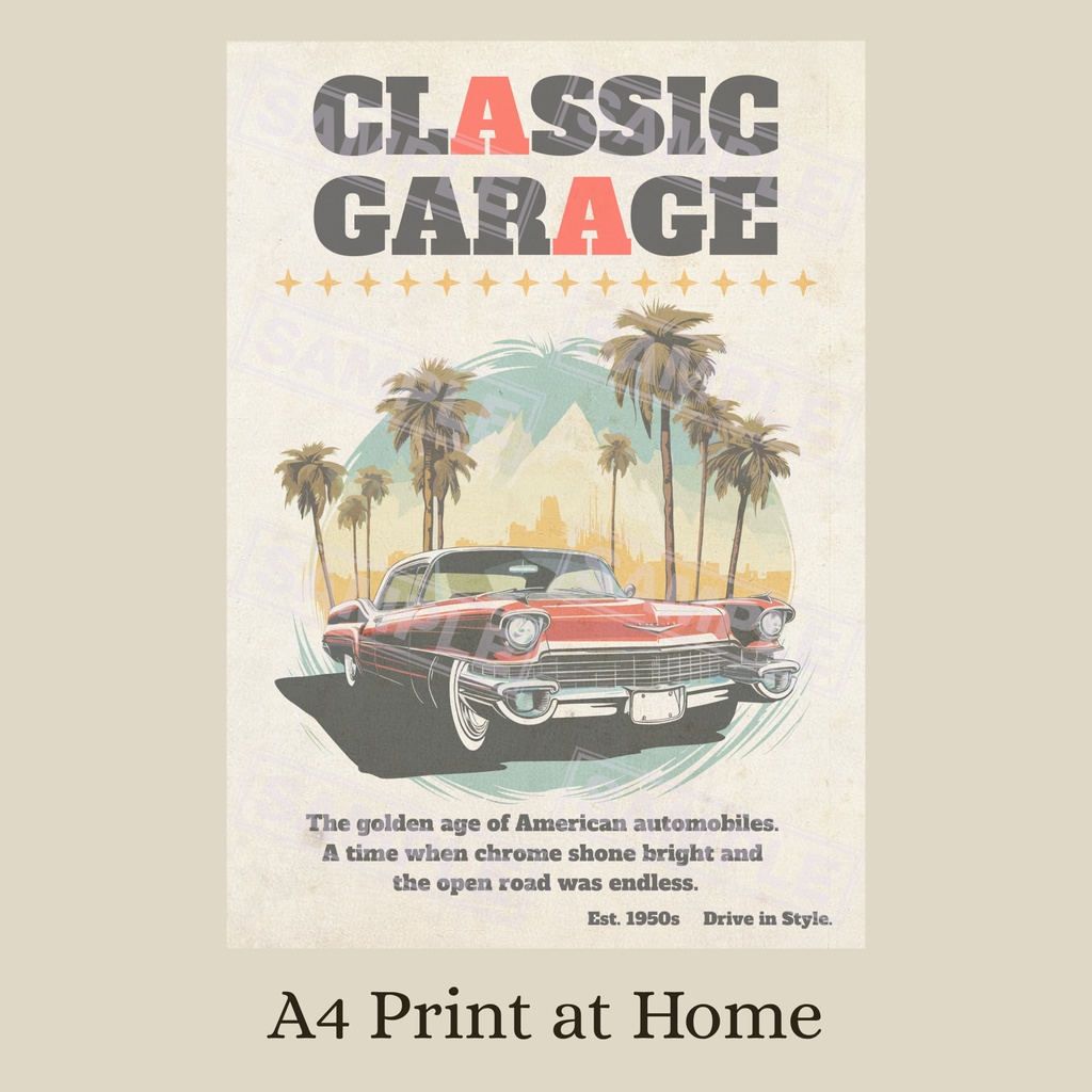 デザインペーパー CLASSIC GARAGE