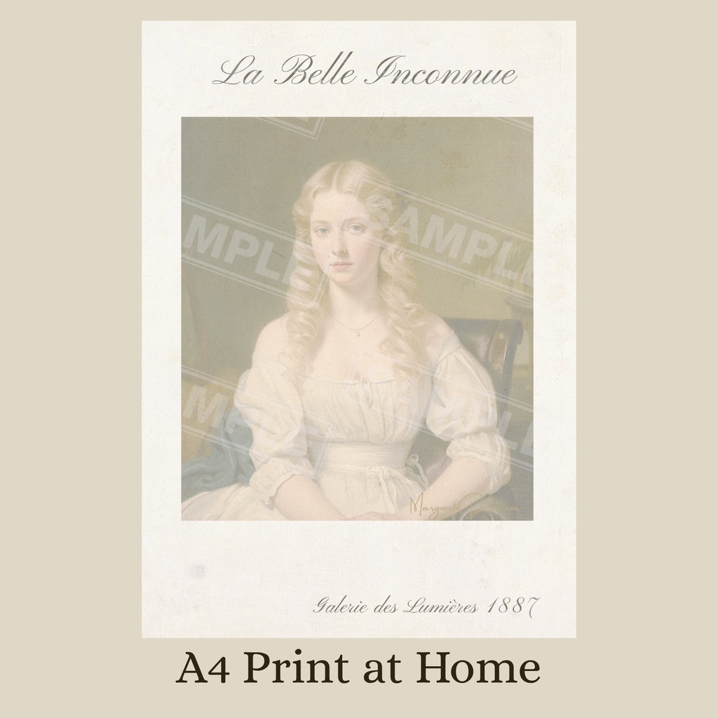 アートポスター La Belle Inconnue