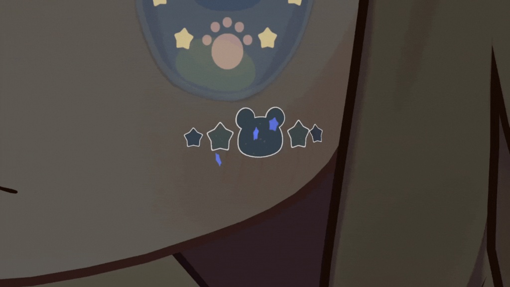 【10/6までセール中!】星のくまちゃん FACE STICKER