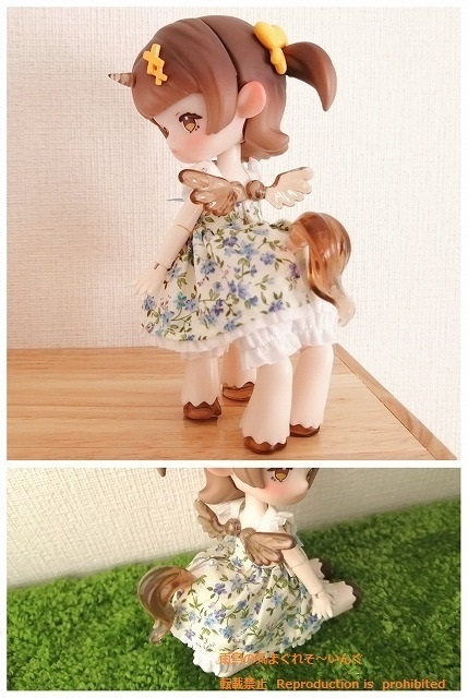 小花柄・ホワイトワンピース