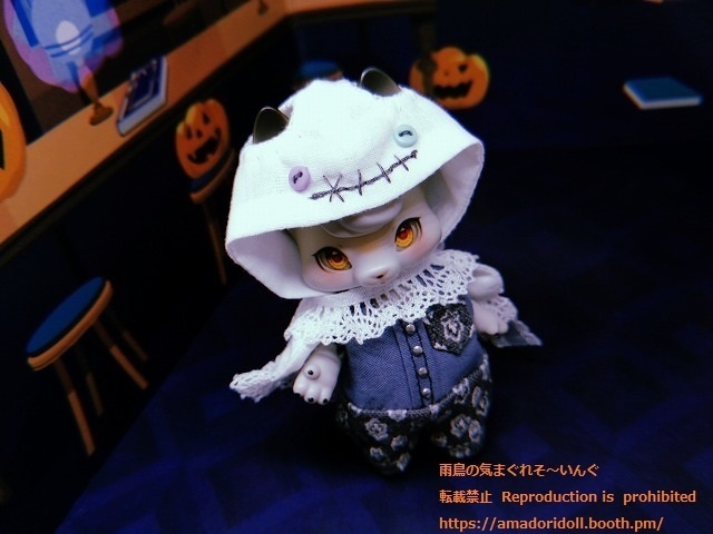 おみみがだせるおばけフードケープ