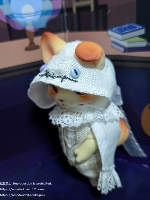 おみみがだせるおばけフードケープ