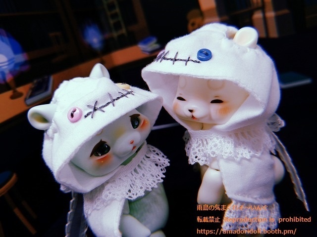 おみみがだせるおばけフードケープ