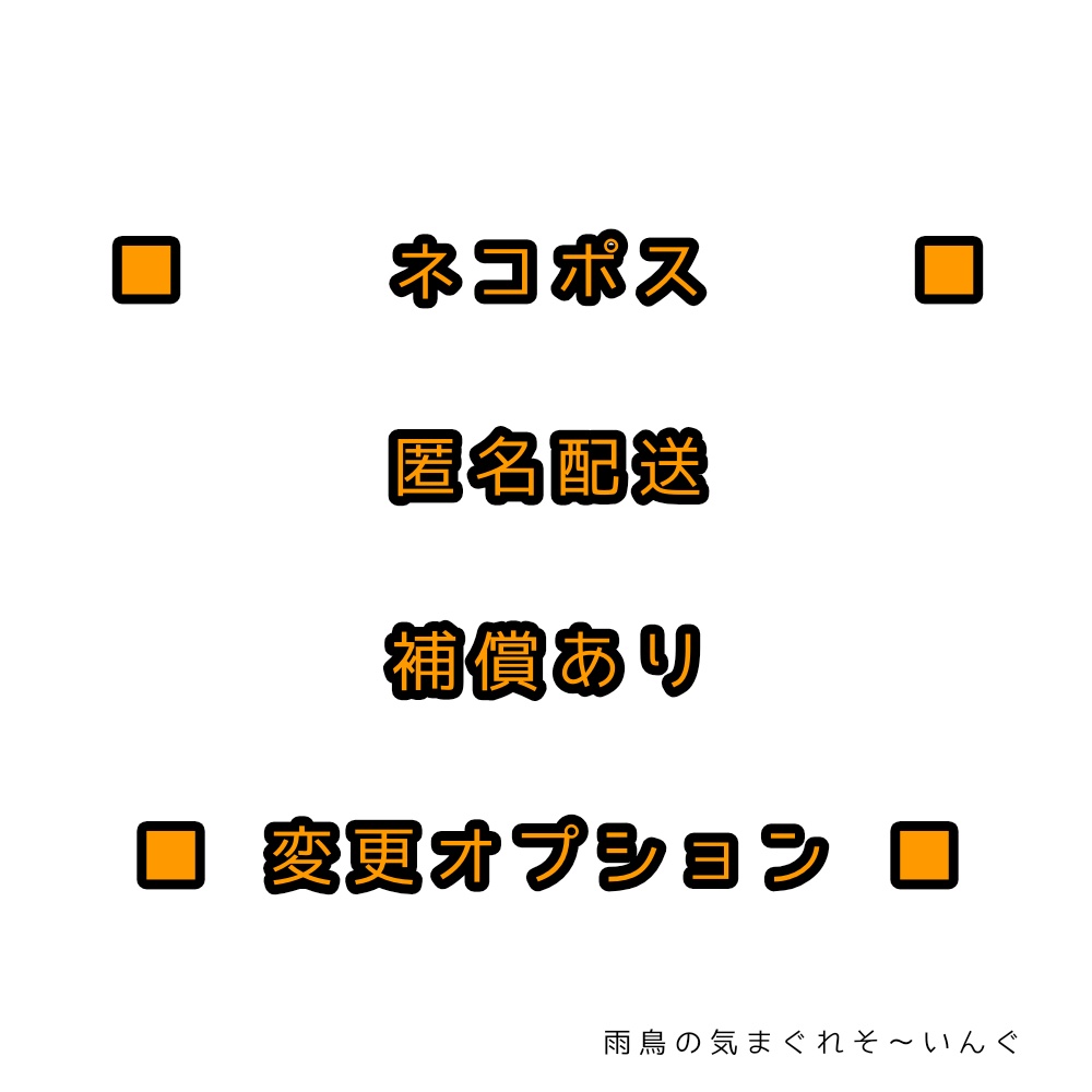 【匿名配送】 ネコポス あんしんBOOTHパック【変更オプション】