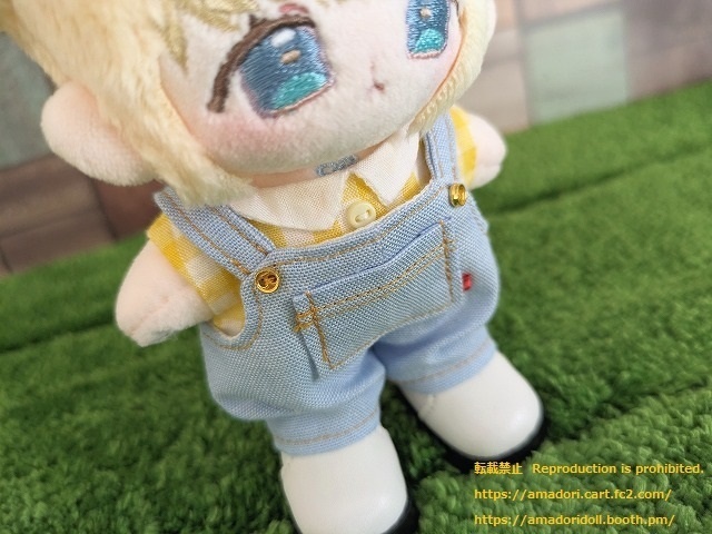 10cmぬい服 サロペットセット