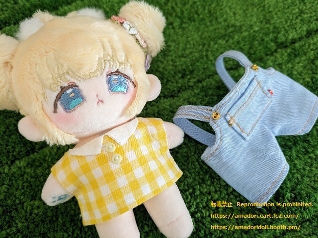 10cmぬい服 サロペットセット