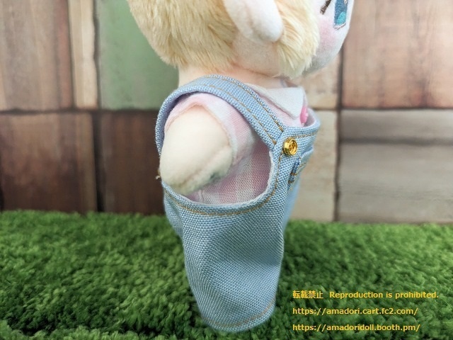 10cmぬい服 サロペットセット