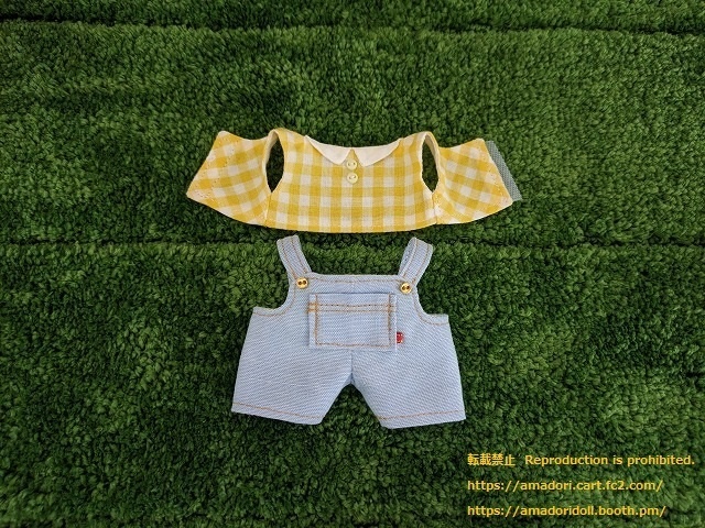 10cmぬい服 サロペットセット