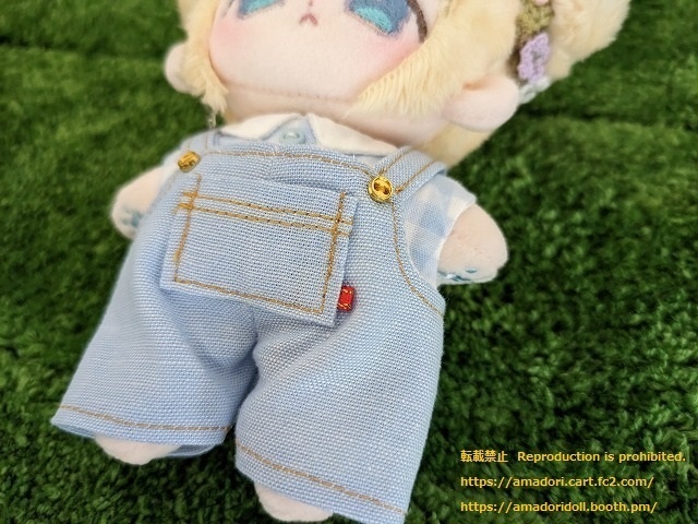 10cmぬい服 サロペットセット