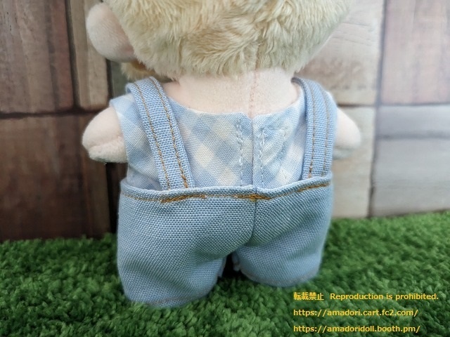 10cmぬい服 サロペットセット