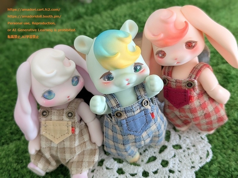 チェック柄サロペット