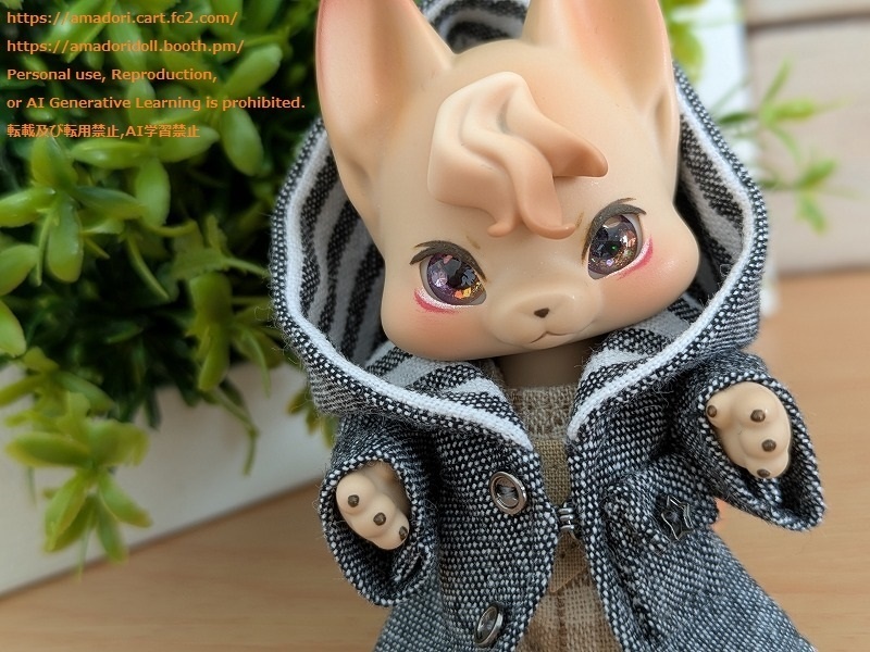 大きなフードのコート