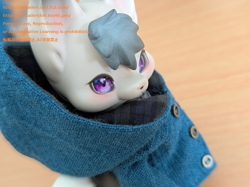 大きなフードのコート