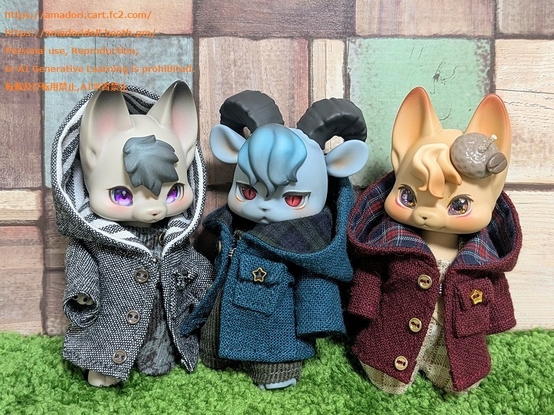 大きなフードのコート