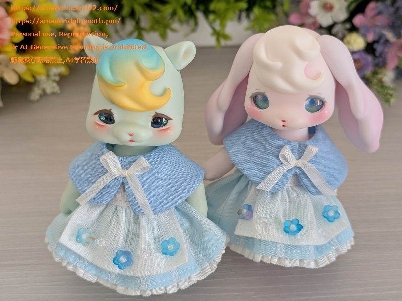 ケープ付きエプロンワンピ