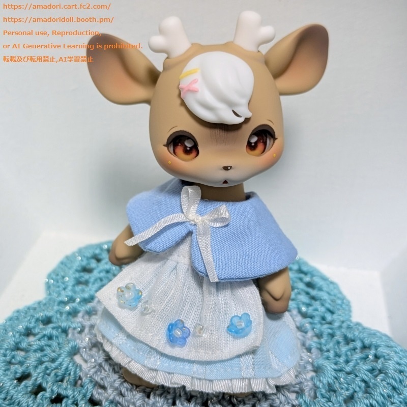 ケープ付きエプロンワンピ