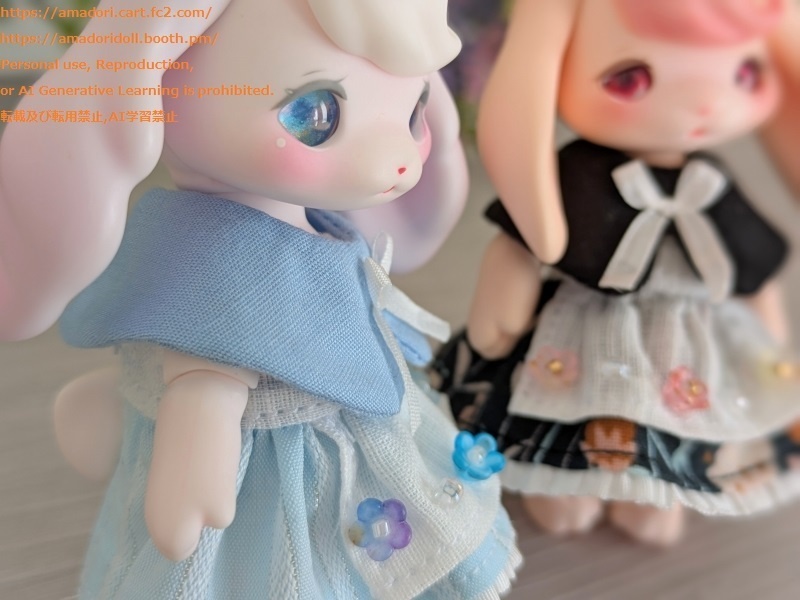 ケープ付きエプロンワンピ