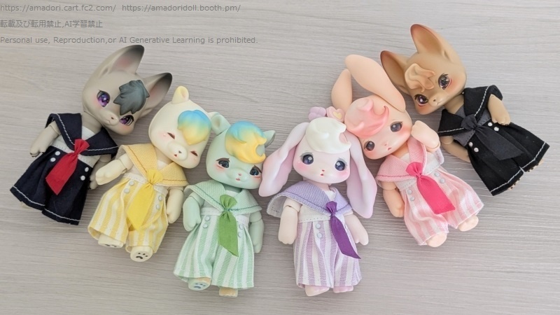 セーラーカラーのオールインワン