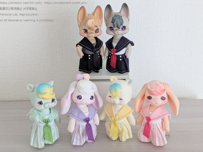 セーラーカラーのオールインワン