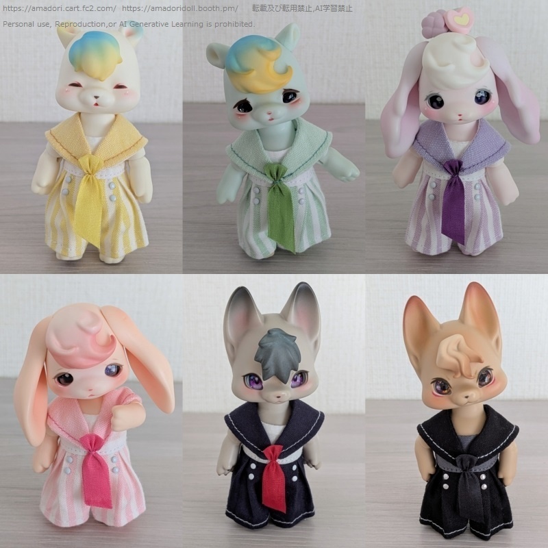 セーラーカラーのオールインワン