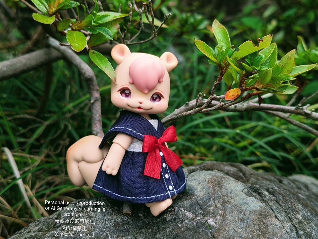 セーラーカラーのワンピース