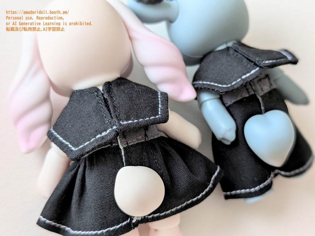セーラーカラーのワンピース