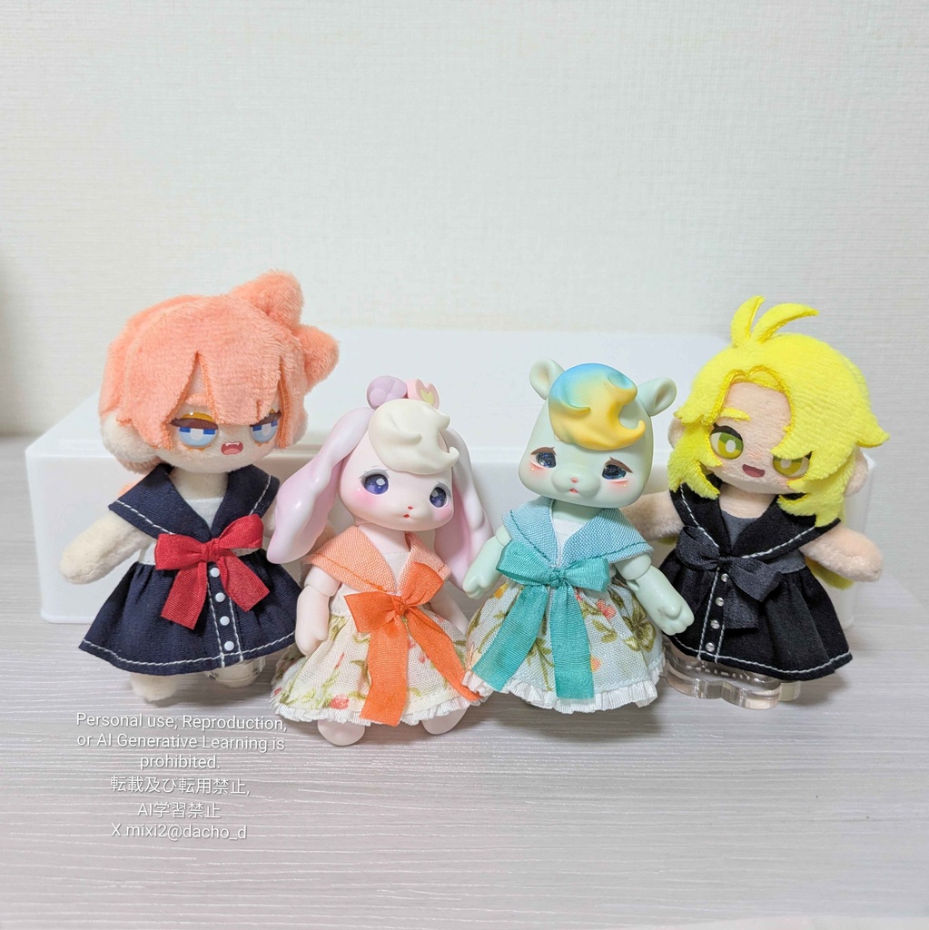 セーラーカラーのワンピース