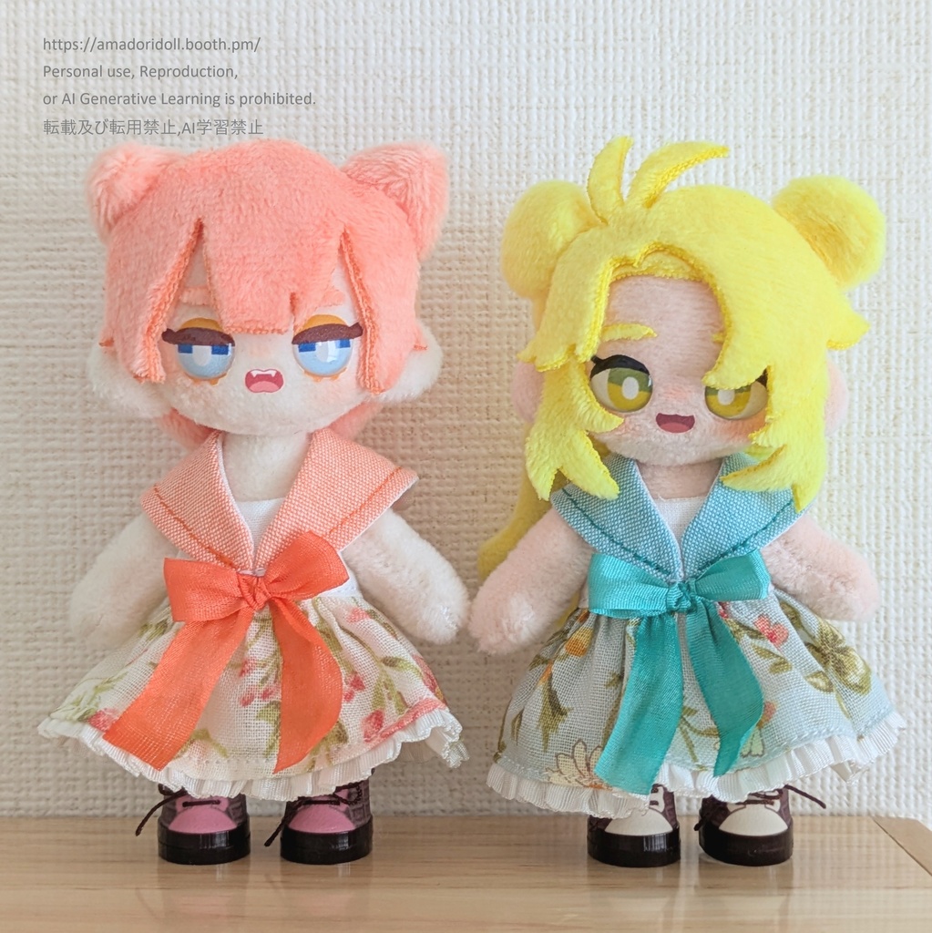 セーラーカラーのワンピース