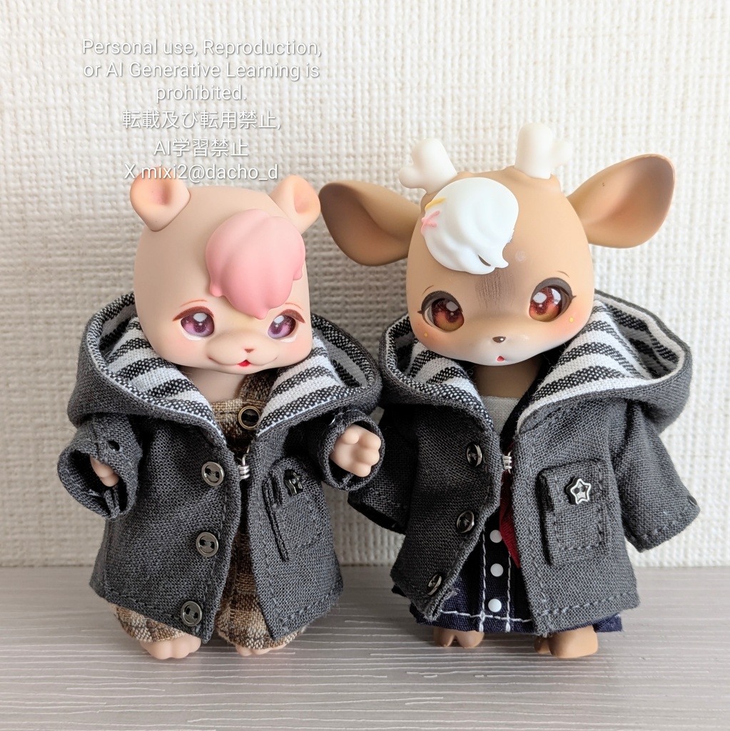 大きなフードのコート