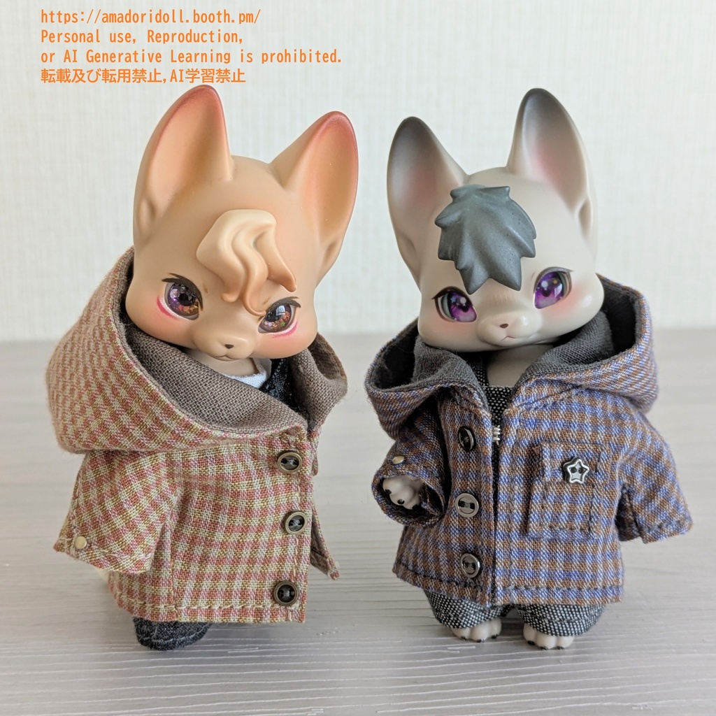 大きなフードのコート