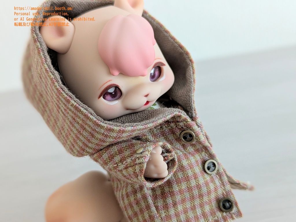 大きなフードのコート