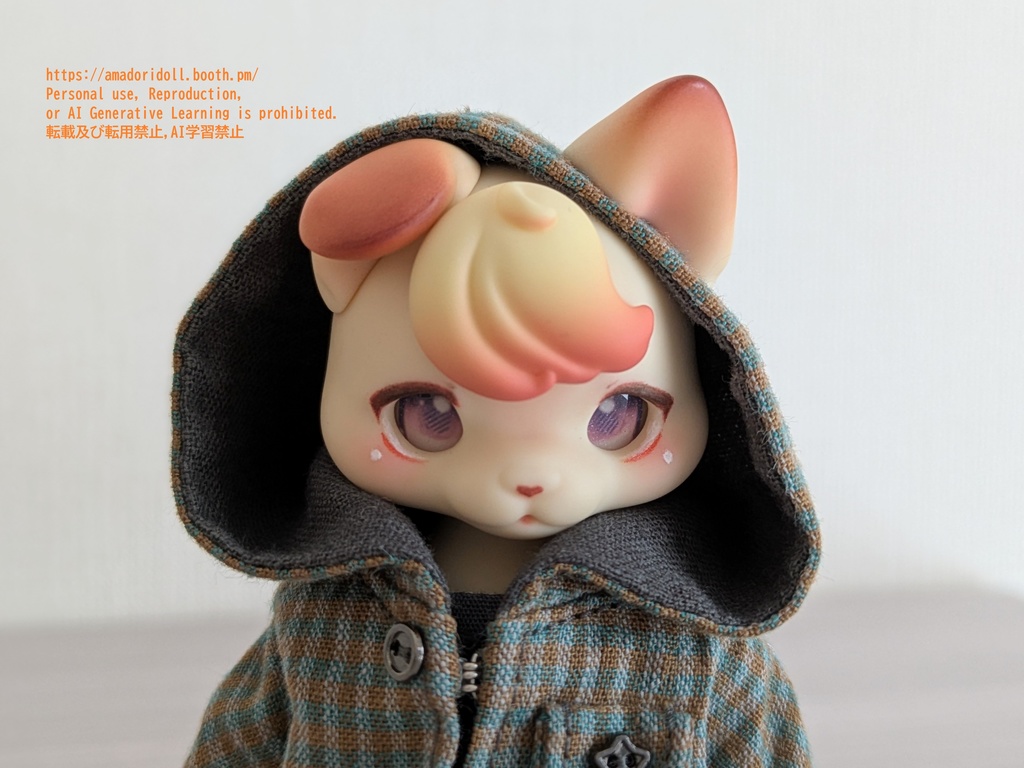 大きなフードのコート