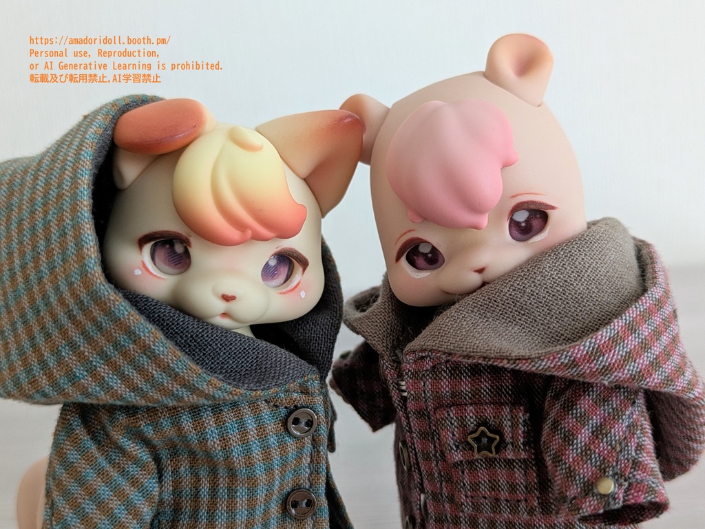 大きなフードのコート